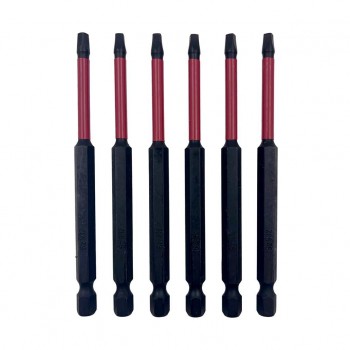 ROK 4 in. Impact Driver Bit Set #2 Square - 6 Pieces